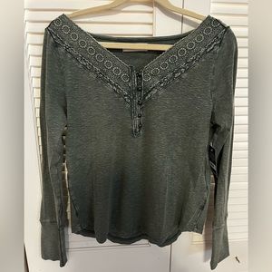NWT Lucky Brand (greenish-gray) Shirt✨